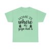 Home Is Where My Yoga Mat Is Unisex T-Shirt - Funny Zen Meditation Fitness Quote