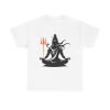 Meditating Shiva Silhouette Unisex T-Shirt - Hindu God Yoga Meditation Spiritual