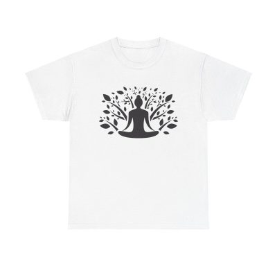 Meditation Tree Unisex T-Shirt - Yoga Zen Mindfulness Nature Growth Peaceful Calm Art