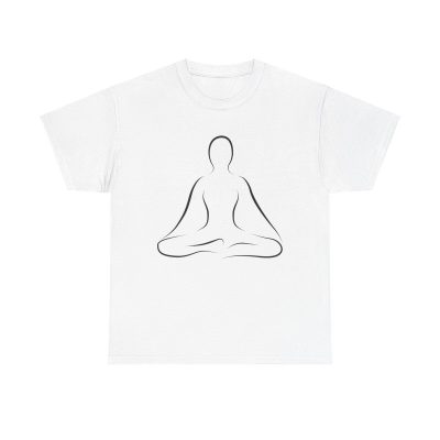 Minimalist Meditation Unisex T-Shirt - Yoga Zen Mindfulness Peaceful Wellness Aesthetic