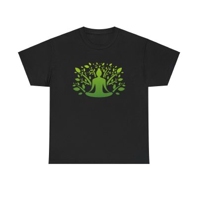 Nature's Meditation Unisex T-Shirt - Yoga Zen Mindfulness Calm Wellness Healing Growth