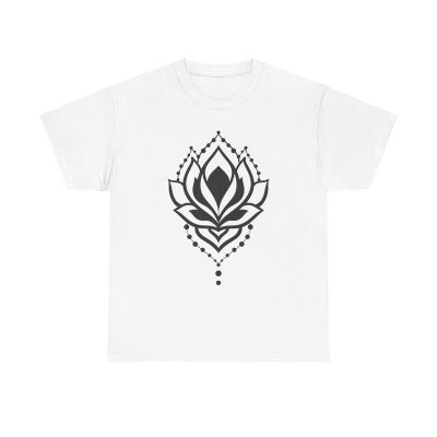 Ornate Lotus Unisex T-Shirt - Henna Mandala Boho Yoga Meditation Zen