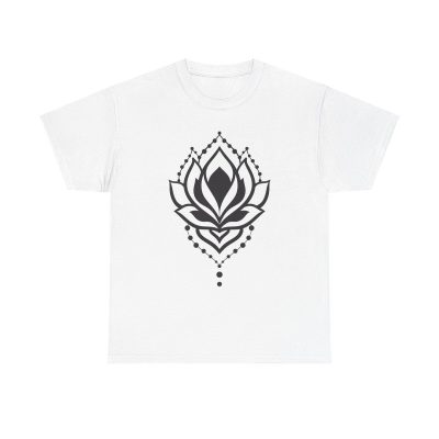 Ornate Lotus Unisex T-Shirt - Yoga Meditation Zen Spiritual Henna Mandala Aesthetic Art