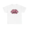 Pink Lotus Blossom Unisex T-Shirt - Floral Nature Yoga Meditation Zen Vintage Aesthetic