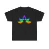 Rainbow Lotus Yoga Unisex T-Shirt - Meditation Zen Mindfulness Spiritual Healer Energy