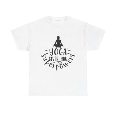 Yoga Gives You Superpowers Unisex T-Shirt - Funny Fitness Workout Gym Zen Meditation