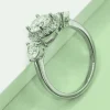 1 Carat Moissanite 925 Sterling Silver Ring - Silver