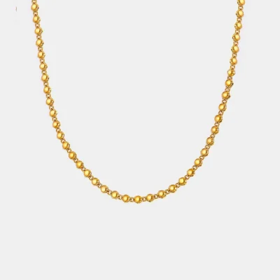 18K Gold-Plated Copper Necklace - Gold