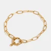 18K Gold-Plated Stainless Steel Chain Bracelet - Gold