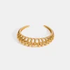18K Gold-Plated Stainless Steel Cutout Bracelet - Gold