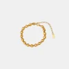 18K Gold-Plated Titanium Steel Bracelet - Gold