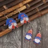 2 Pair Acrylic Gnome Earrings - Royal Blue