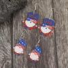2 Pair Acrylic Gnome Earrings - Royal Blue