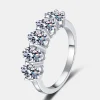 2.5 Carat Moissanite 925 Sterling Silver Ring - Silver