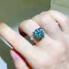 5 Carat Moissanite Zircon 925 Sterling Silver Ring - Silver