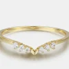 925 Sterling Silver Inland Zircon Ring - Gold
