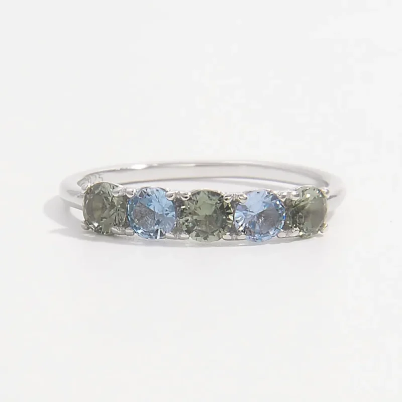 925 Sterling Silver Rhinestone Ring - Silver
