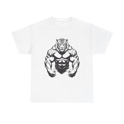 Beast Mode Tiger Unisex T-Shirt - Gym Workout Bodybuilding Muscle Strength Powerlifting