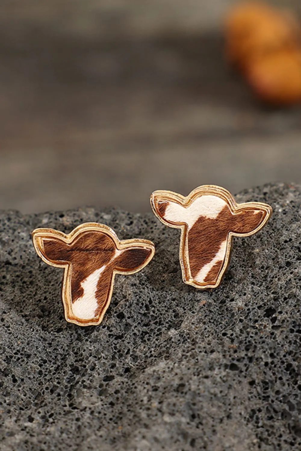 Bull-Head-Alloy-Stud-Earrings-Copper-1