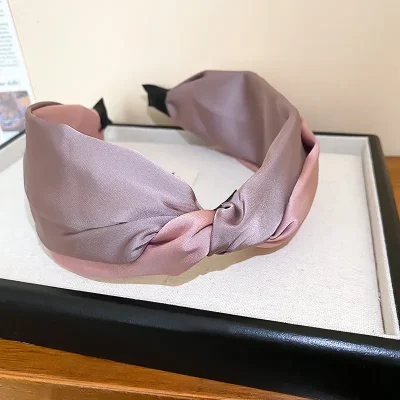 Contrast Cloth Headband - Dusty Pink