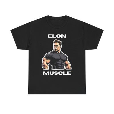 Elon Muscle Unisex T-Shirt - Fun Gym Bodybuilding Workout Fitness Musk Tesla Spacex Tee