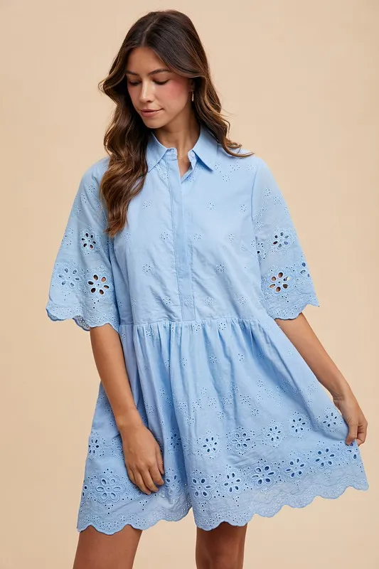 Embroidered-Scallop-Edge-Detail-Mini-Shirt-Dress-Sky-1