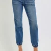 Full Size High Rise Ankle Jogger Jeans - Medium