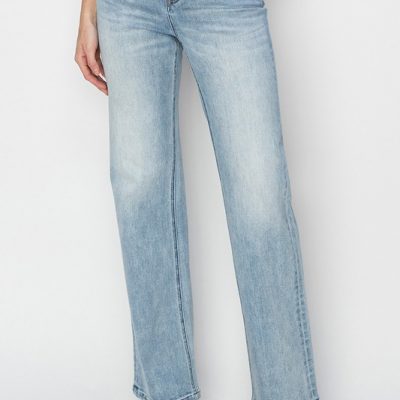 Full Size High Rise Straight Jeans Plus Size - Light
