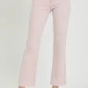 Full Size High Rise Tummy Control Straight Jeans - Acid Pink