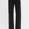Full Size High Rise Wide Leg Jeans Plus Size - Black