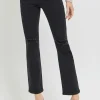 Full Size High Rise Wide Waistband Ankle Bootcut Jeans - Black