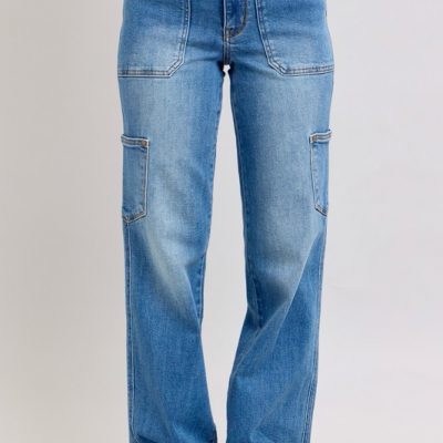 Full Size High Waist 90'S Straight Jeans Plus Size