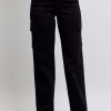 Full Size High Waist Cargo Wide Leg Jeans Plus Size