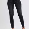 Full Size Mid Rise Tummy Control Skinny Jeans Plus Size
