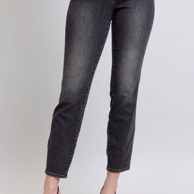 Full Size Mid Rise Tummy Control Slim Jeans Plus Size