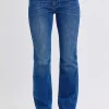 Full Size Run Mid-Rise Bootcut Jeans With Thermal Lining - Dark