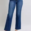 Full Size Side Seam Detail Straight Jeans With Pockets - Medium