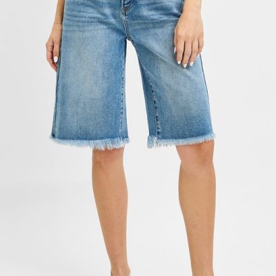 Full Size Tummy Control Mid Rise Fit Bermuda Plus Size - Medium