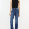 High Rise Slim Bootcut Jeans - Medium
