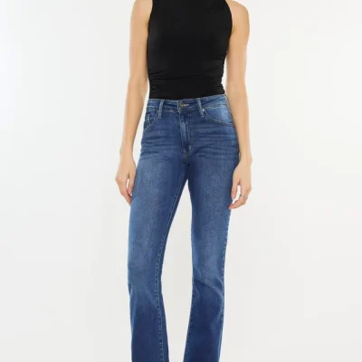 High Rise Slim Bootcut Jeans - Medium