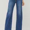 High Rise Straight Jeans - Dark