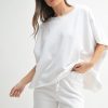 Malibu Vintage Dolman Top - White