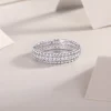Moissanite 925 Sterling Silver Ring - Silver