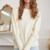 Puff Shoulder Sweater - Ivory