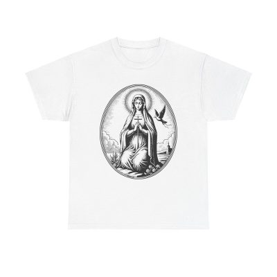 Saint Mary Cross Unisex T-Shirt - Mother Jesus Catholic Christian Faith Saint Religious