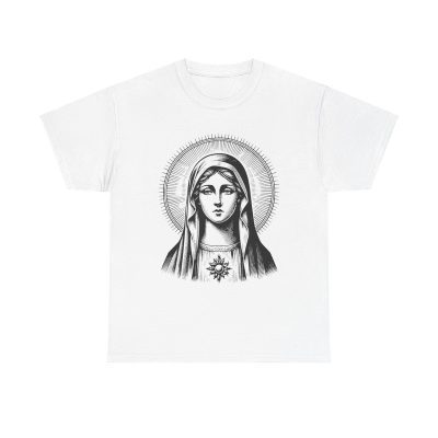 Saint Mary Unisex T-Shirt - Mother Jesus Christian Catholic Saint Faith Worship Graphic