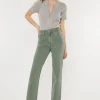 Ultra High Rise Straight Jeans - Olive
