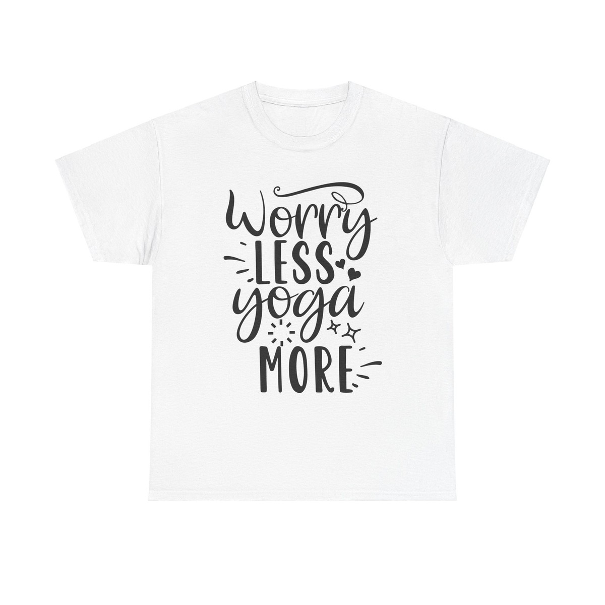 Worry-Less-Yoga-More-Unisex-T-Shirt-Inspirational-Motivational-Quote-Fitness-Gym-Zen Worry Less Yoga More Unisex T-Shirt - Inspirational Motivational Quote Fitness Gym Zen